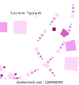 Vector box backgrounds with pastel colors pink , Abstract background vector can be used in cover design, book design, website background, banner, poster, advertising.