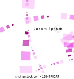 Vector box backgrounds with pastel colors pink , Abstract background vector can be used in cover design, book design, website background, banner, poster, advertising.