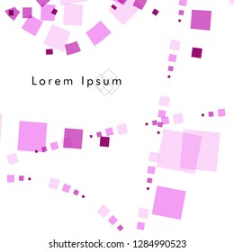 Vector box backgrounds with pastel colors pink , Abstract background vector can be used in cover design, book design, website background, banner, poster, advertising.