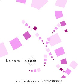 Vector box backgrounds with pastel colors pink , Abstract background vector can be used in cover design, book design, website background, banner, poster, advertising.