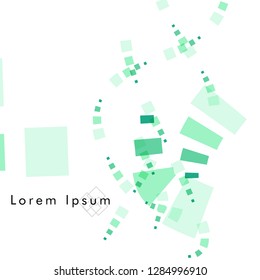 Vector box backgrounds with pastel colors green , Abstract background vector can be used in cover design, book design, website background, banner, poster, advertising.