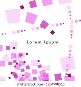 Vector box backgrounds with pastel colors pink , Abstract background vector can be used in cover design, book design, website background, banner, poster, advertising.