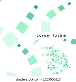 Vector box backgrounds with pastel colors green , Abstract background vector can be used in cover design, book design, website background, banner, poster, advertising.