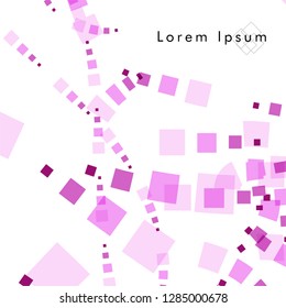 Vector box backgrounds with pastel colors pink , Abstract background vector can be used in cover design, book design, website background, banner, poster, advertising.