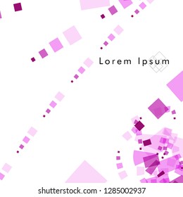 Vector box backgrounds with pastel colors pink , Abstract background vector can be used in cover design, book design, website background, banner, poster, advertising.