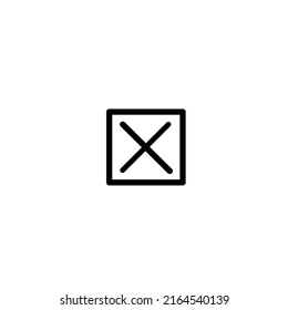 vector box with a cross on a white background