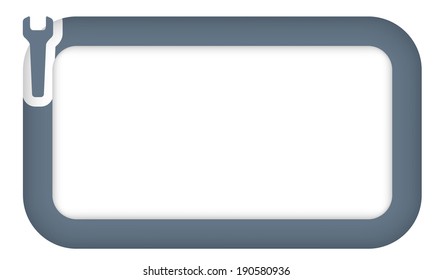 vector box for entering text with spanner