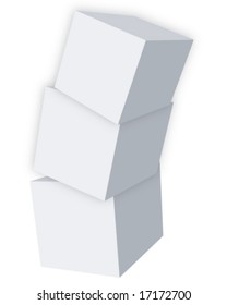 Vector box falling