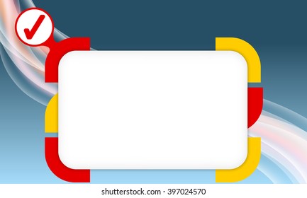 Vector box to fill your text and check box