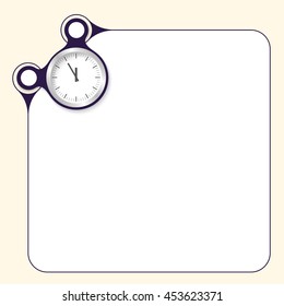 Vector box to fill your text and watches