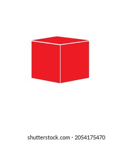 vector box illustration or dice 