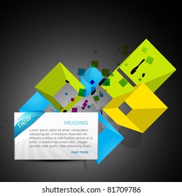 vector box with space for your text