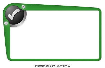 vector box for text with check box