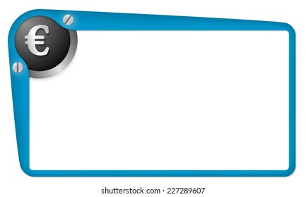 vector box for text with euro symbol