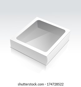 Vector Box With Transparent Window