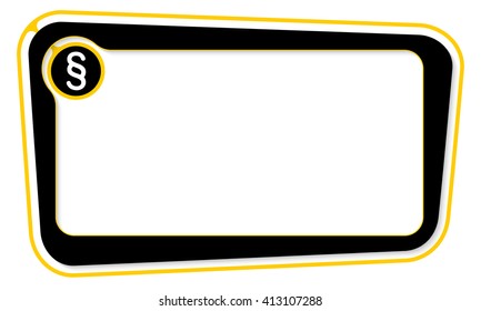 Vector box for your text with paragraph