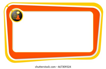 Vector box for your text and people