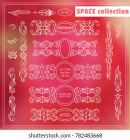 Vector boxes with place for text, Rectangle and round shape. Perfect for photo background 