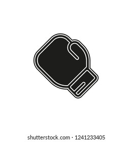 vector boxing glove, boxing icon, punch symbol, fight.