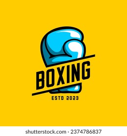 logotipo de boxeo vectorial, guantes de boxeo vectorial