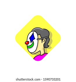 Vector of boy cartoon logo. Vector illustration. Flat design.