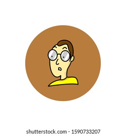 Vector of boy cartoon logo. Vector illustration. Flat design.