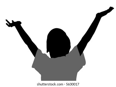 Boy Hands Up Stock Vectors, Images & Vector Art | Shutterstock