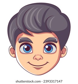 Sonrisa de los personajes de caricatura de la mascota Vector Boy