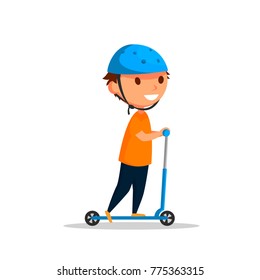 Vector boy on the kick scooter.
