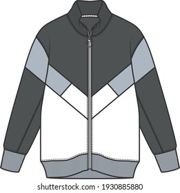 Vector Boy Tracksuit Top Design.