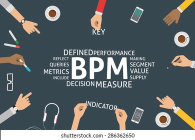 Vector BPM Concept,template