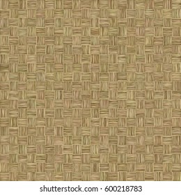 Vector braided seamless pattern texture background. Abstract beige straw woven illustration