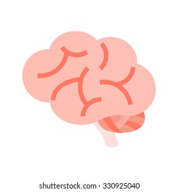 Vector Brain, Flat Design