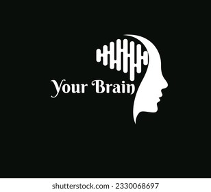 vector brain logo design , abstract creativity logo 