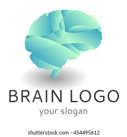 Vector brain modern  logotype 