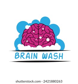vector de diseño de lavado cerebral perfecto para impresión, etc  