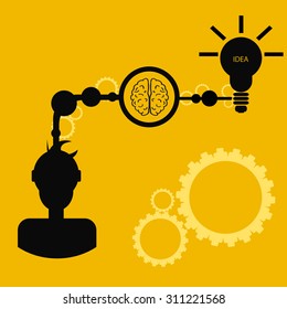 Vector brainstorm concept business idea eps 10