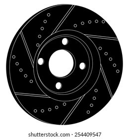 vector brake disc black symbols