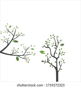 Vector branch , Hand drawn illustration of tree branch design template