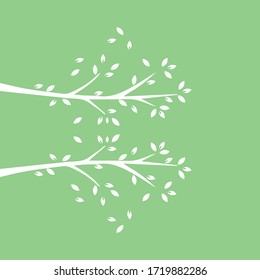 Vector branch , Hand drawn illustration of tree branch design template