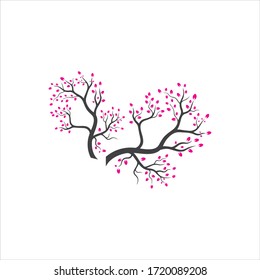 Vector branch , Hand drawn illustration of tree branch design template