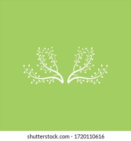 Vector branch , Hand drawn illustration of tree branch design template