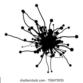 Vector  Branchy Fungus Mycorrhiza