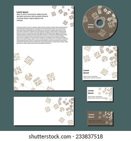 Vector brand book - abstract geometric forms