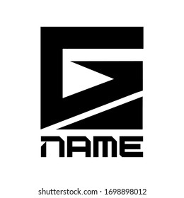 diseño vectorial o de marca con la letra G que es muy simple