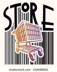 VECTOR BRAND SETORE, BEAUTIFUL POSTER STORE, LOGO STORE