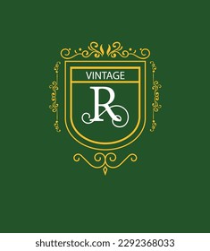 Vector branding identity corporate R letter logo vector design template