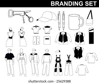 vector branding set