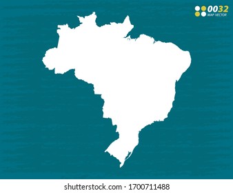 Vector of Brazil map on dark background.