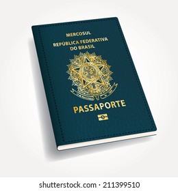 vector Brazilian passport
